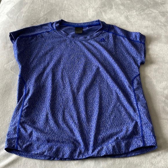adidas Tops - ADIDAS Blue Women’s Short Sleeve Workout Top